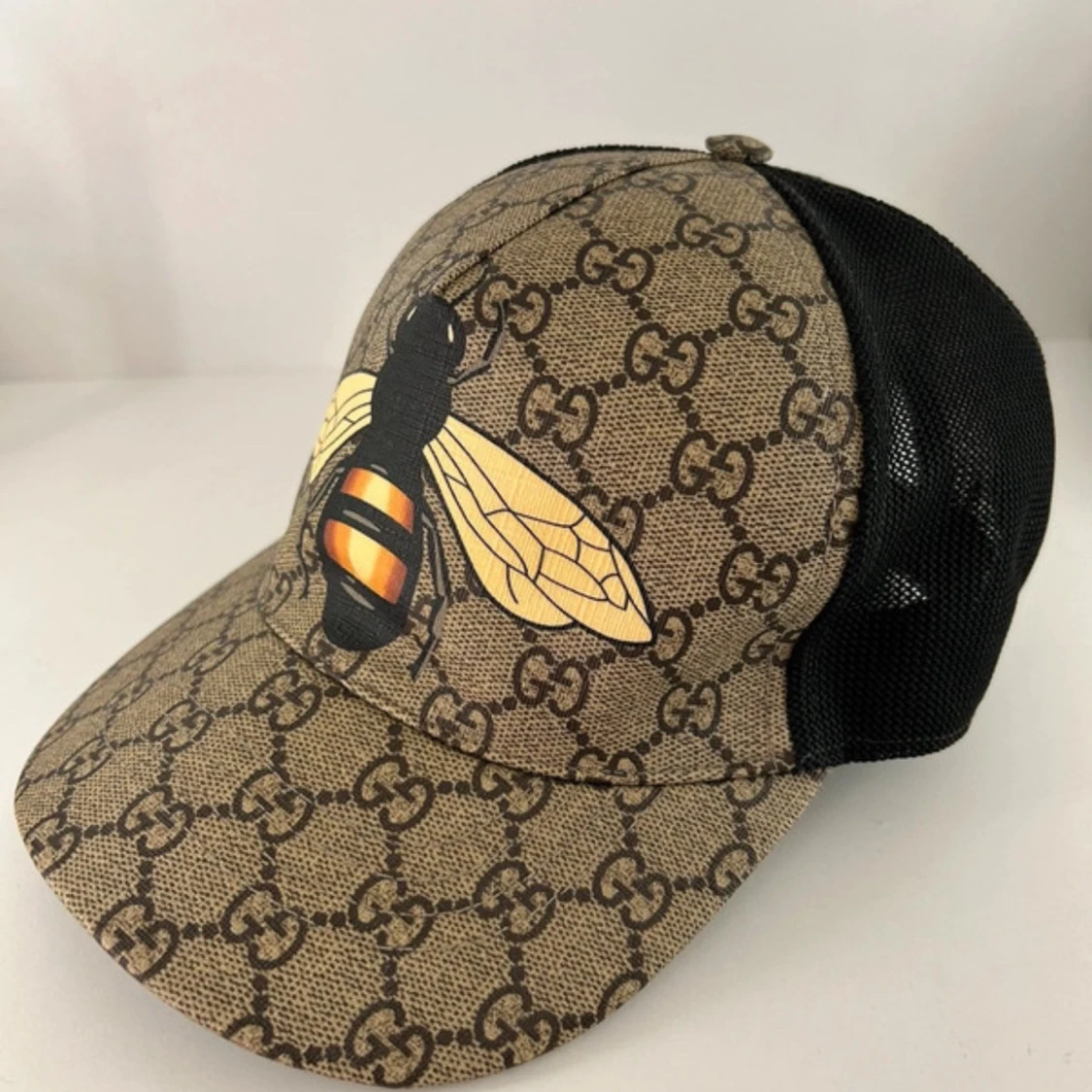 Gucci keps med bi och GG-mönster - 2