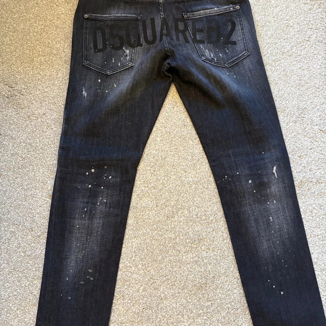 Svarta Dsquared2 jeans med slitningar - 1