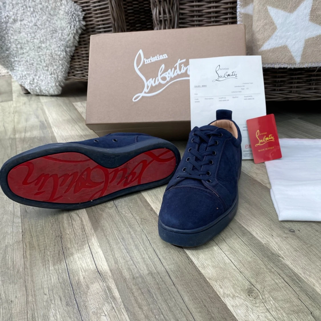 Louboutins mörkblåa  - 90