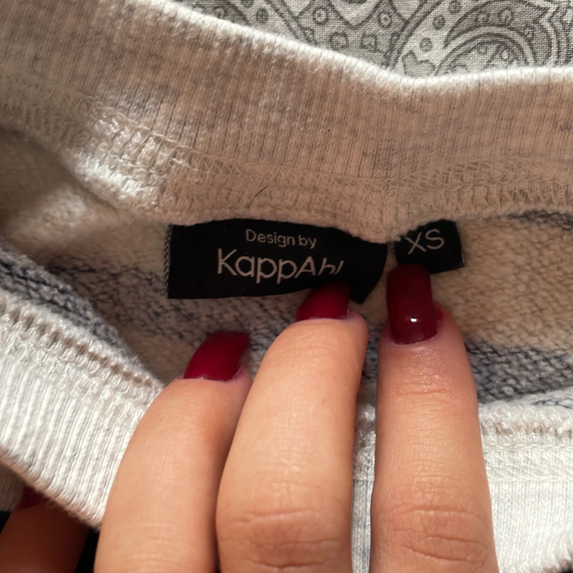 Randig sweatshirt i bomull - 4