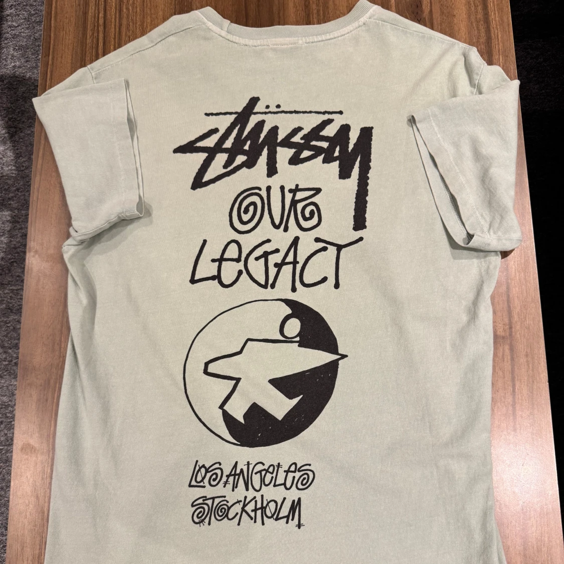 Stüssy x Our Legacy mintgrön t-shirt