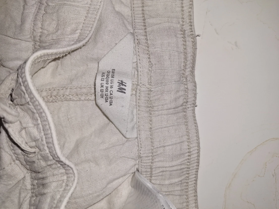 Vita linnebyxor från H&M - 2