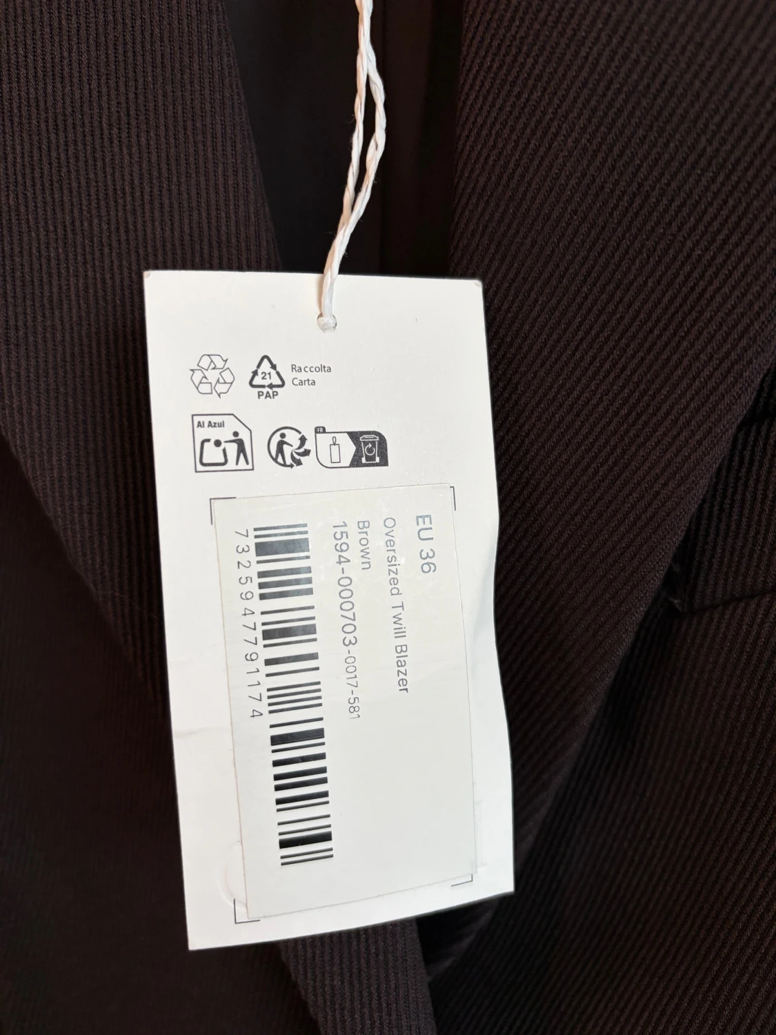 Brun oversized twill kavaj🤎 - 2