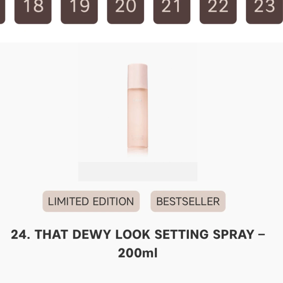 That Dewy Look Setting Spray 200ml limited edition