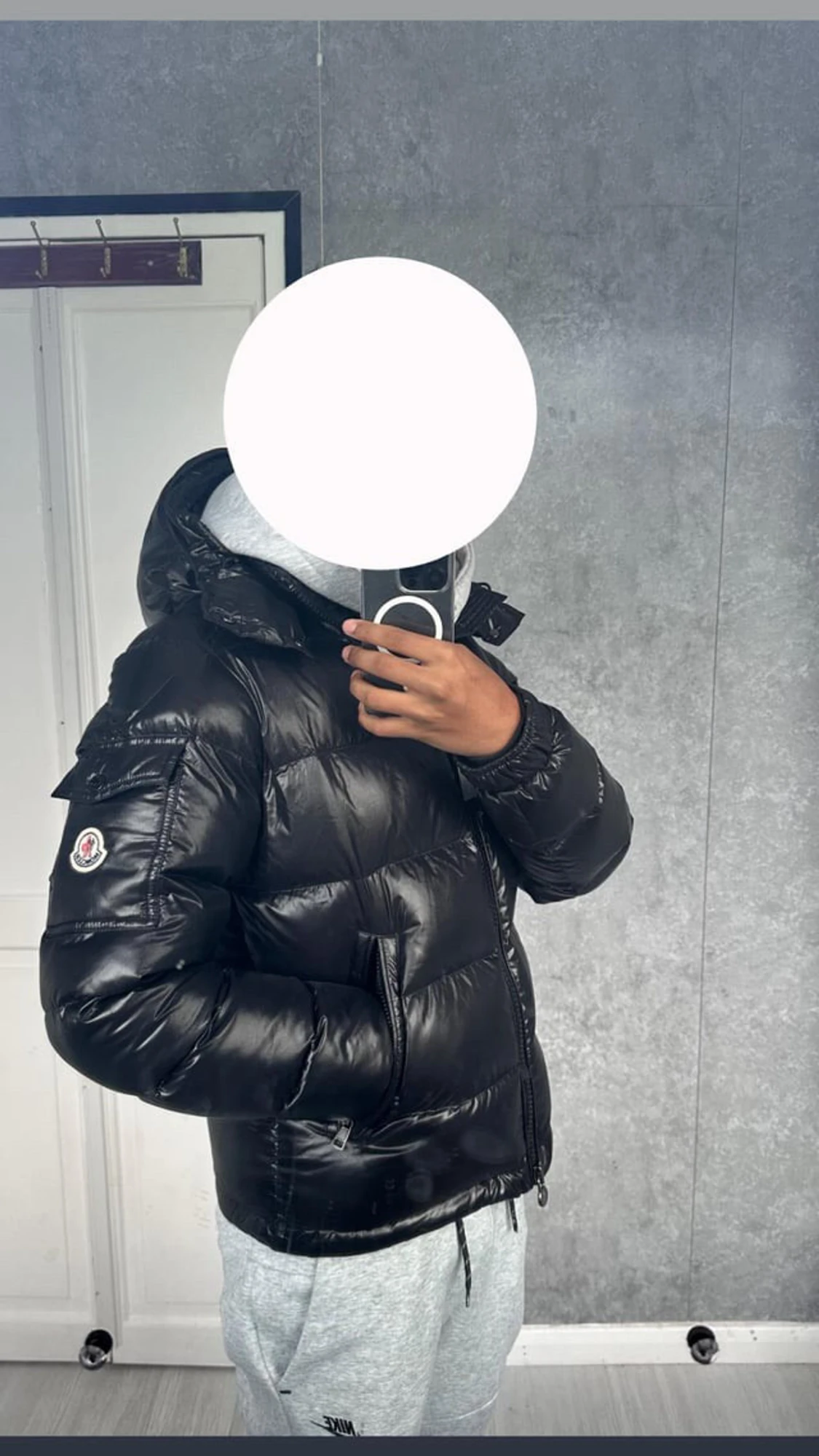 Svarta Moncler maya jackor i M och L - 2