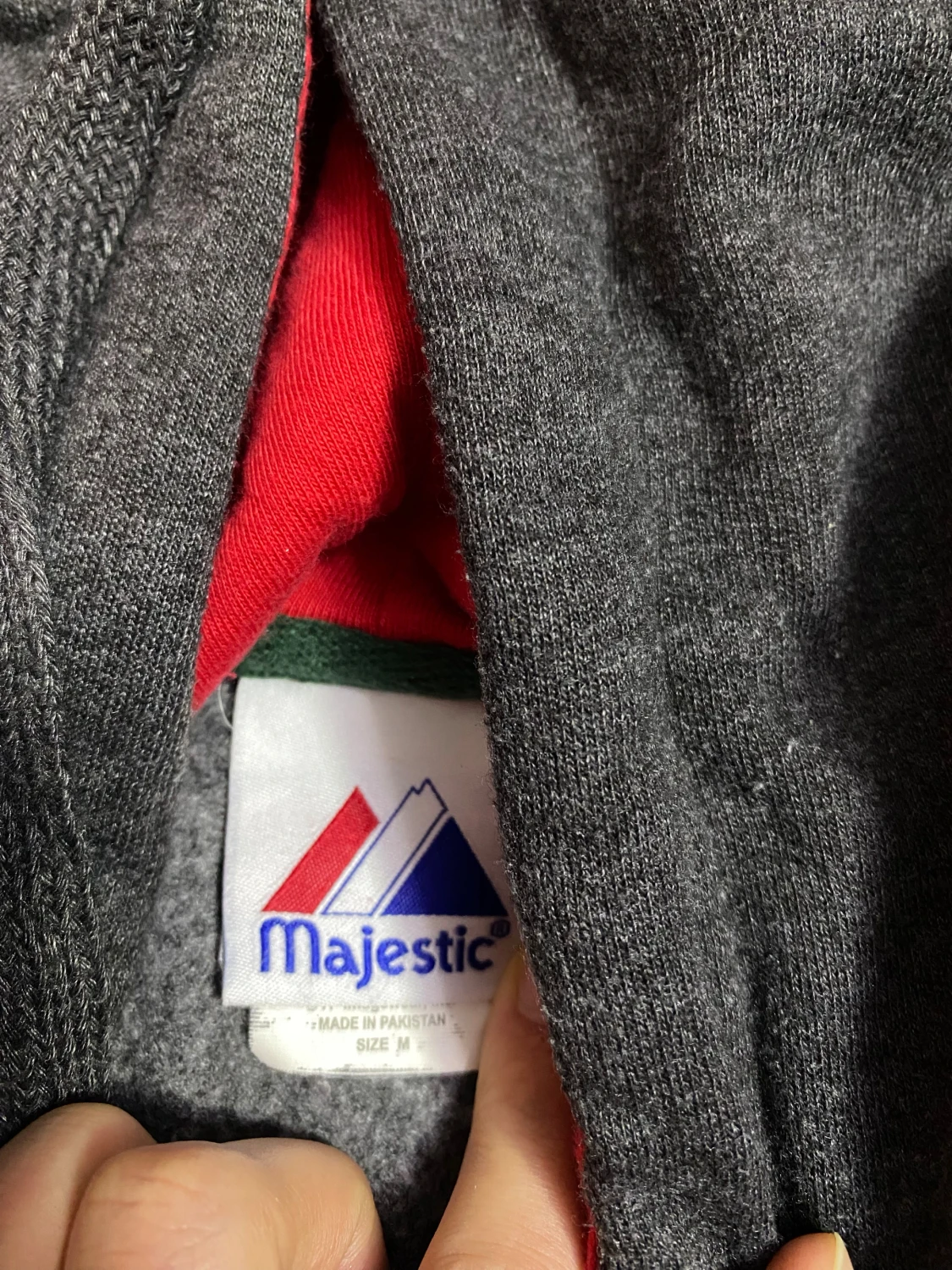 Minnesota Wild grå hoodie Majestic M - 1