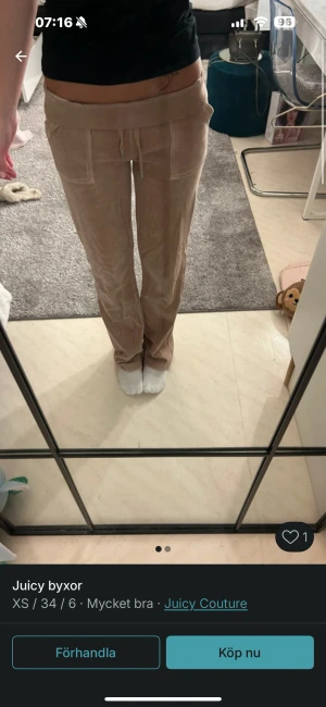 juicy byxor  - juicy byxor storlek xs