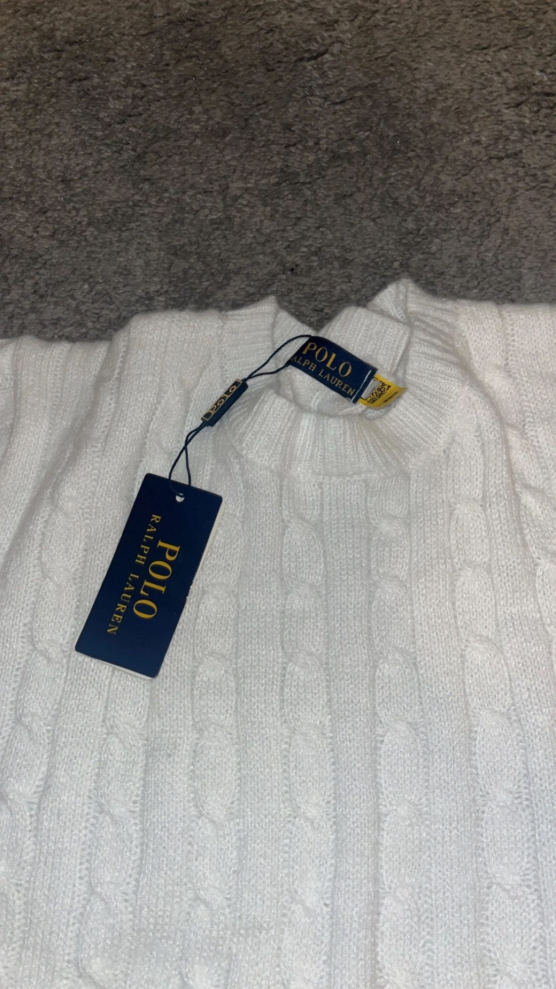 Vit stickad tröja Polo Ralph Lauren - 1