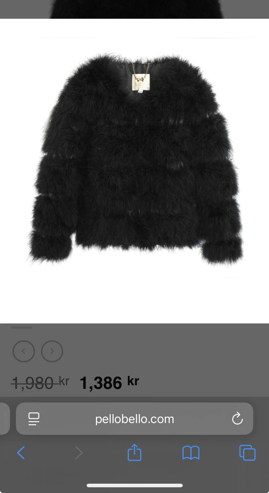 Mörkgrön pälsjacka från Pello Bello - 2