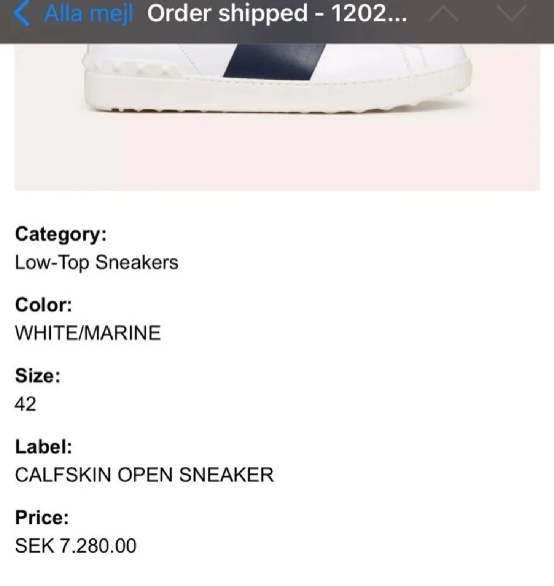 Valentino Garavani Open sneakers vit/blå - 5