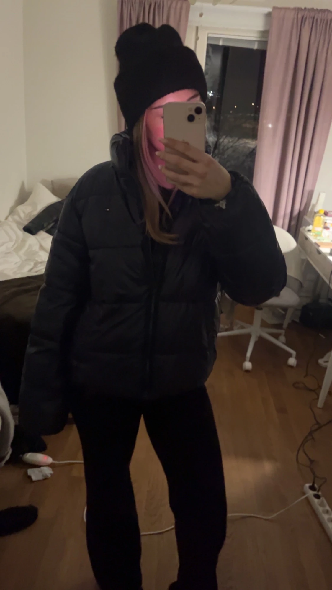 Svart pufferjacka Tommy Hilfiger