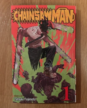 Chainsaw man manga vol 1 - På engelska. Köpt för 135kr, aldrig läst. 