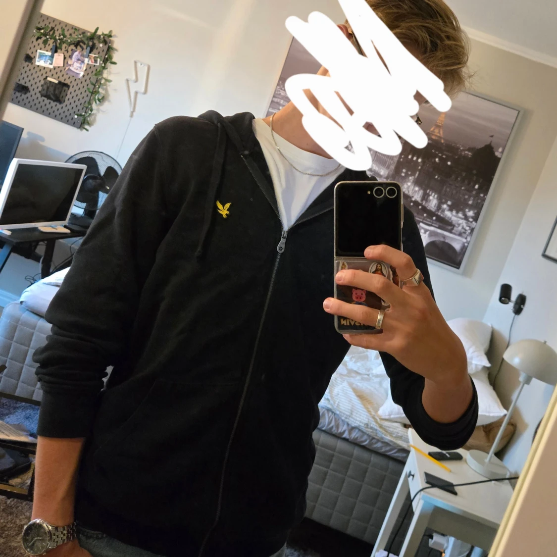 Mörkblå hoodie från Lyle & Scott - 3