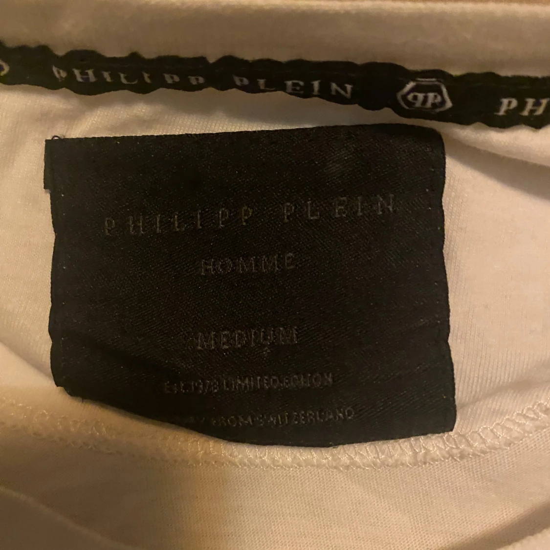 Vit Philipp Plein t-shirt med dödskalle - 3