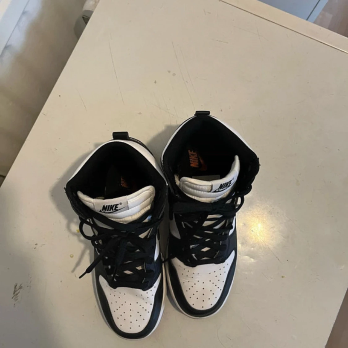 Nike Dunk high Retro – svart/vit sneakers  - 3