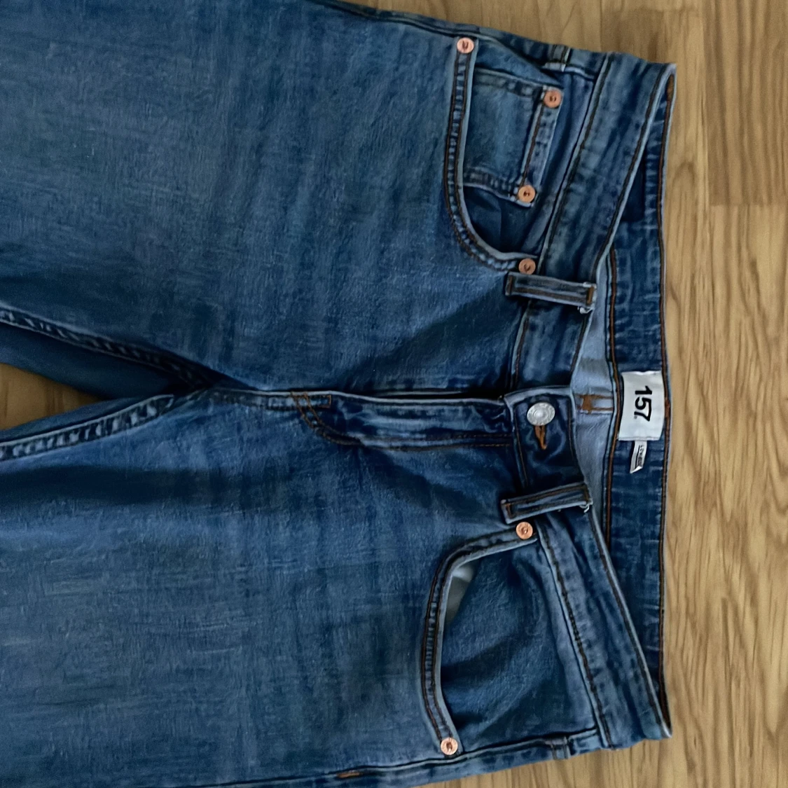 Blå bootcut jeans från 157, M - 1