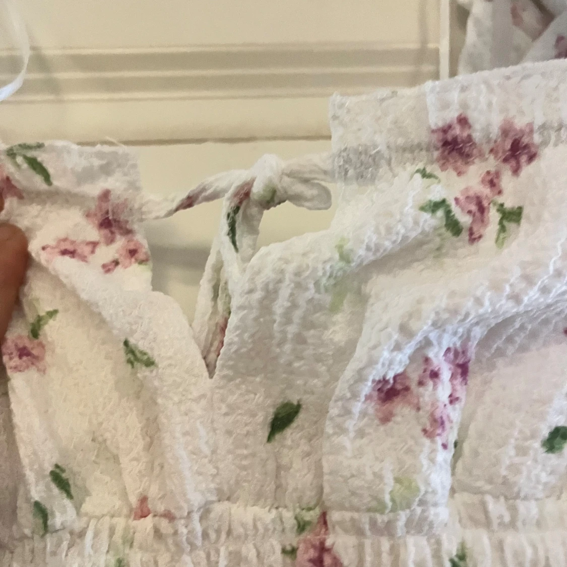 Blommig vit blus från Gina Tricot - 2