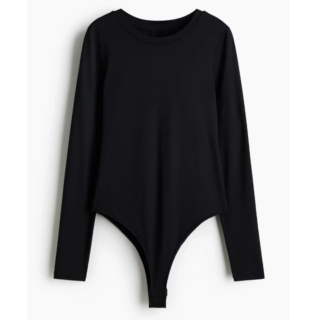 Svart långärmad body
