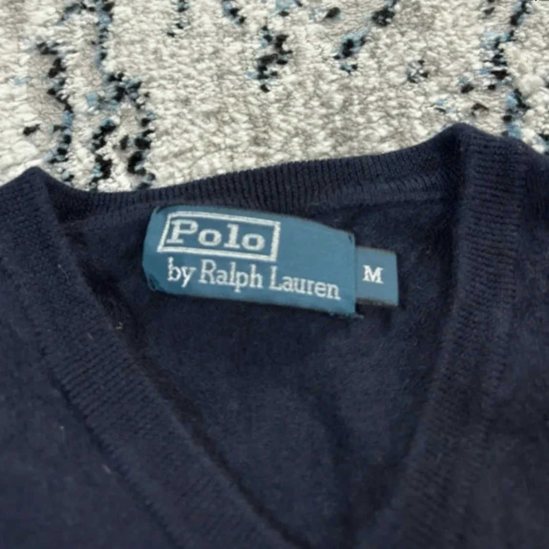 Mörkblå v-ringad tröja Polo Ralph Lauren - 2