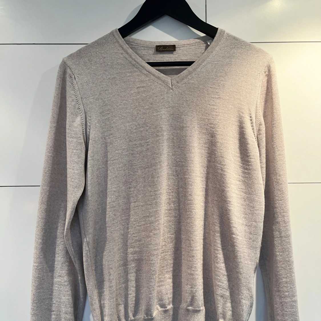 Beige stickad tröja från Stenströms - 2