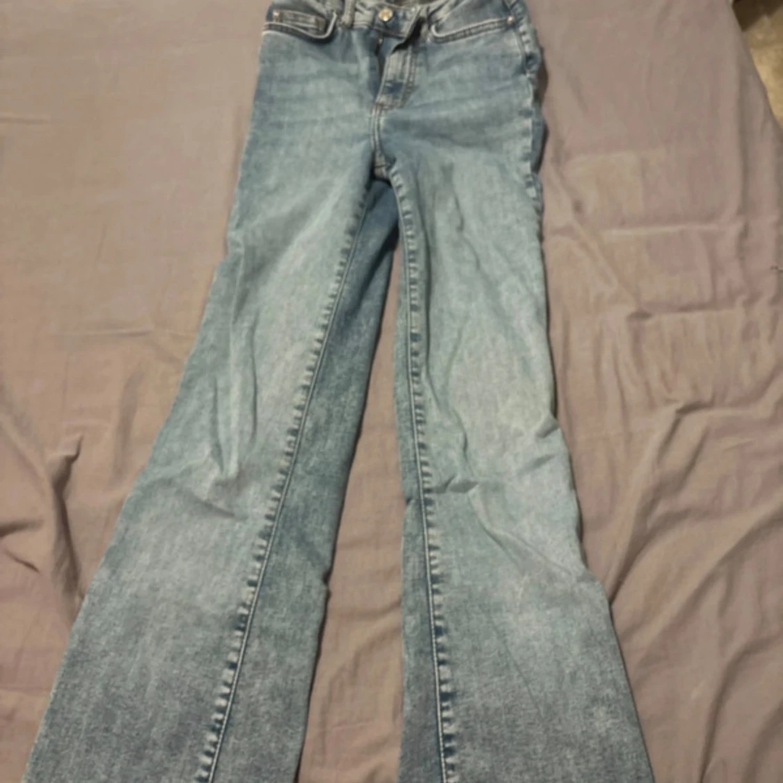 Ljusblå bootcut jeans Curve XS/30 - 1