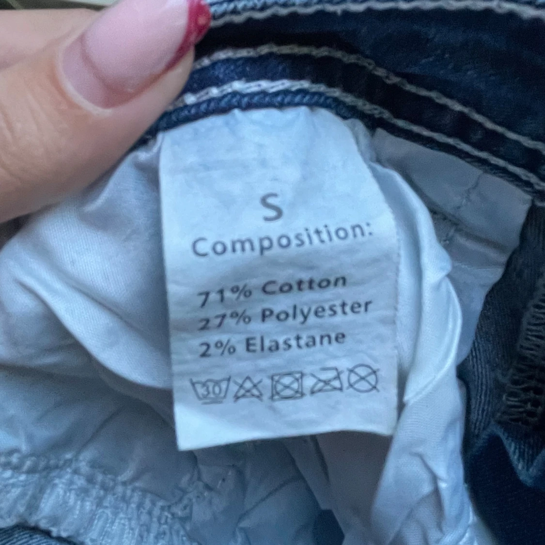 Blå bootcut jeans med broderade fickor - 4