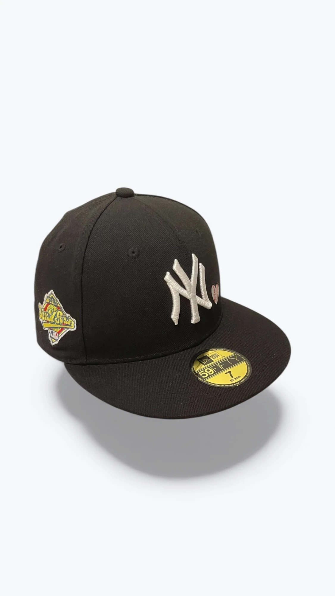 New York Team Heart Blacl Fitted keps New Era 7 55.8 cm  - 1