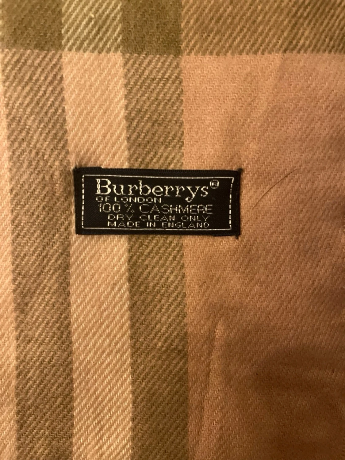 Rutig beige kashmirväst från Burberrys - 1