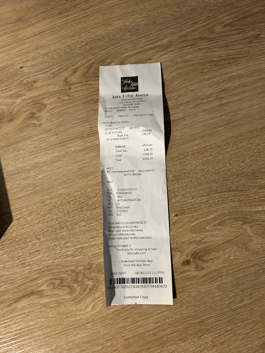 Creed Aventus 100ml Eau de Parfum - 1