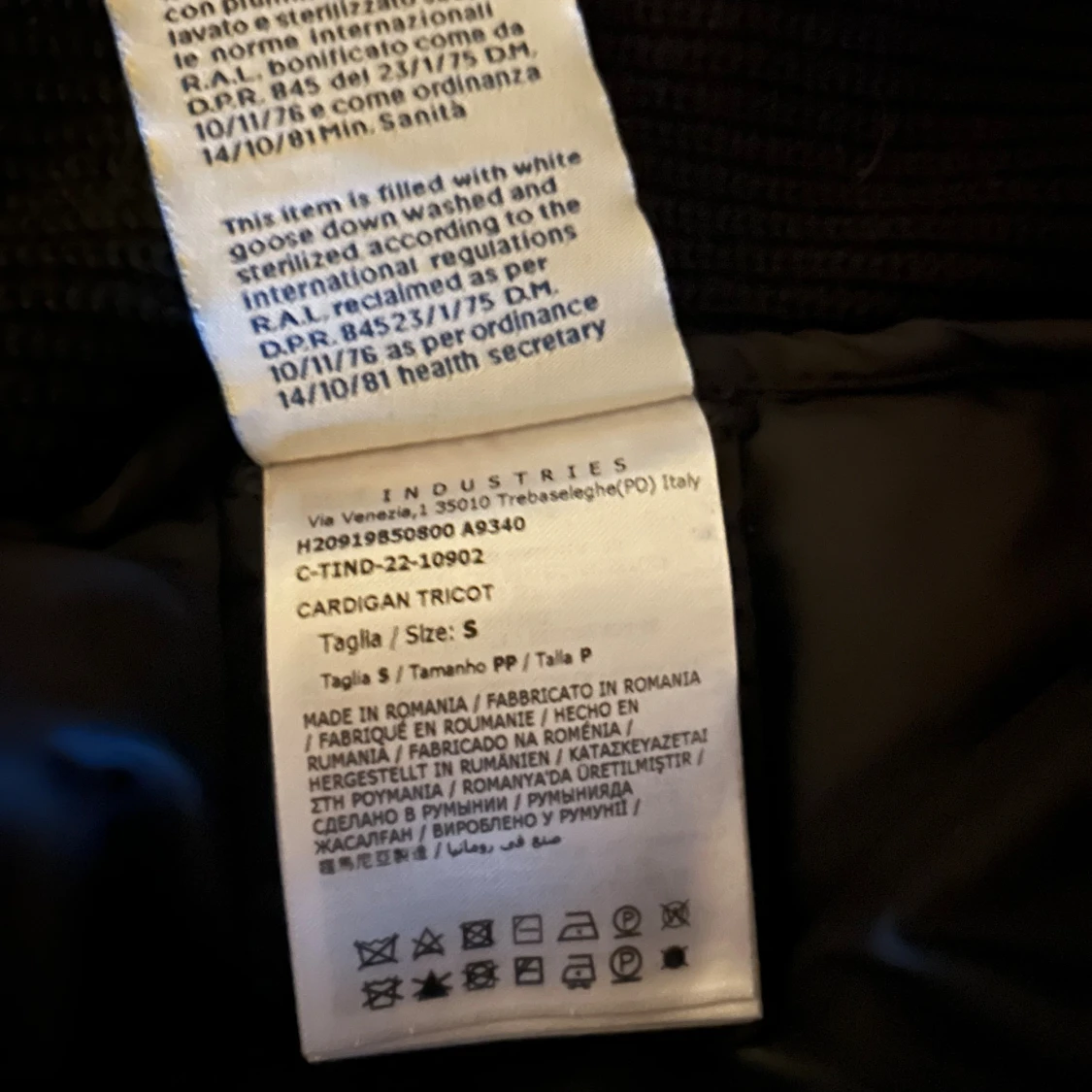 Svart Moncler cardigan jacka S - 2