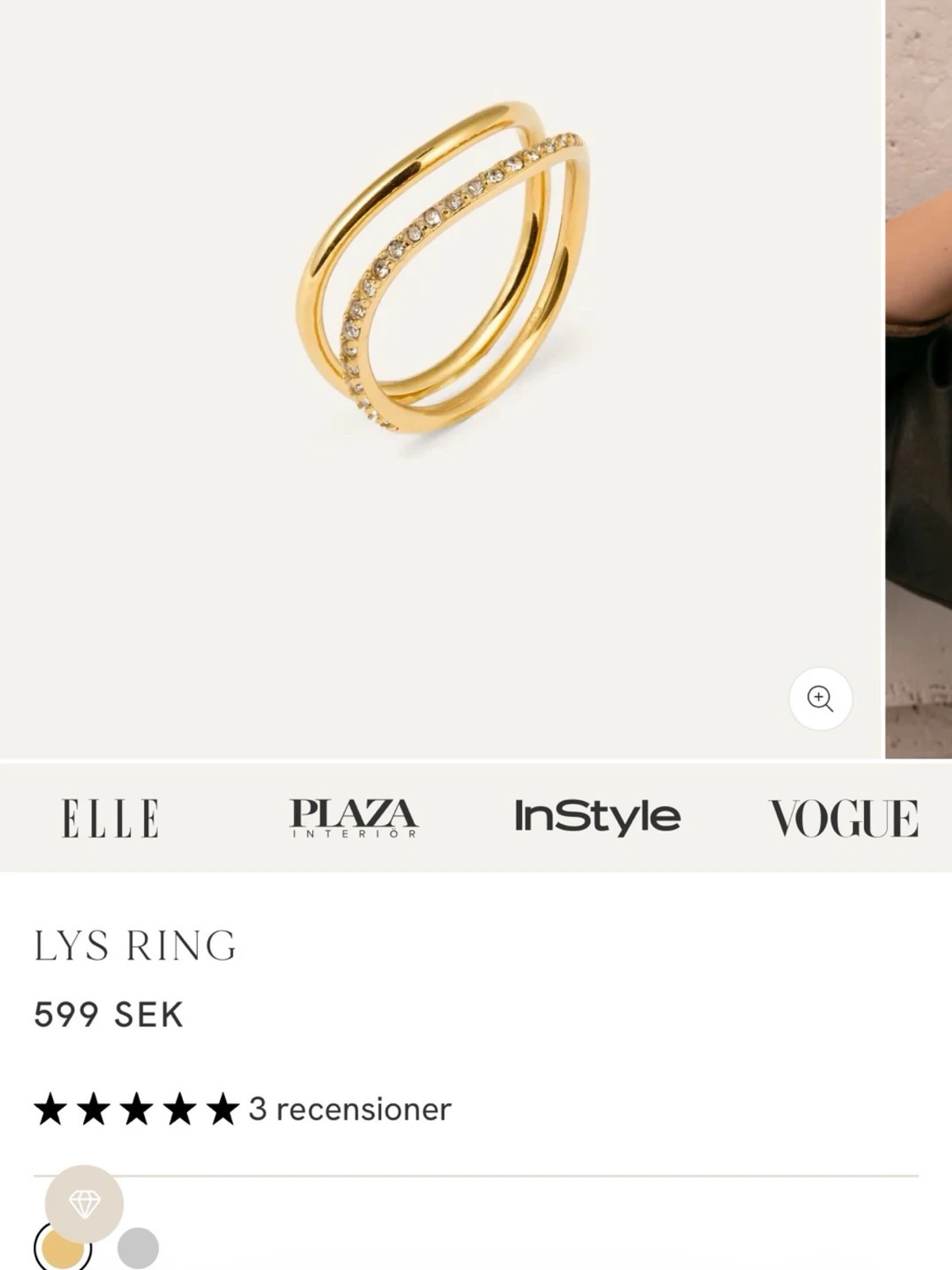 Mockberg Lys Ring i guld - 2