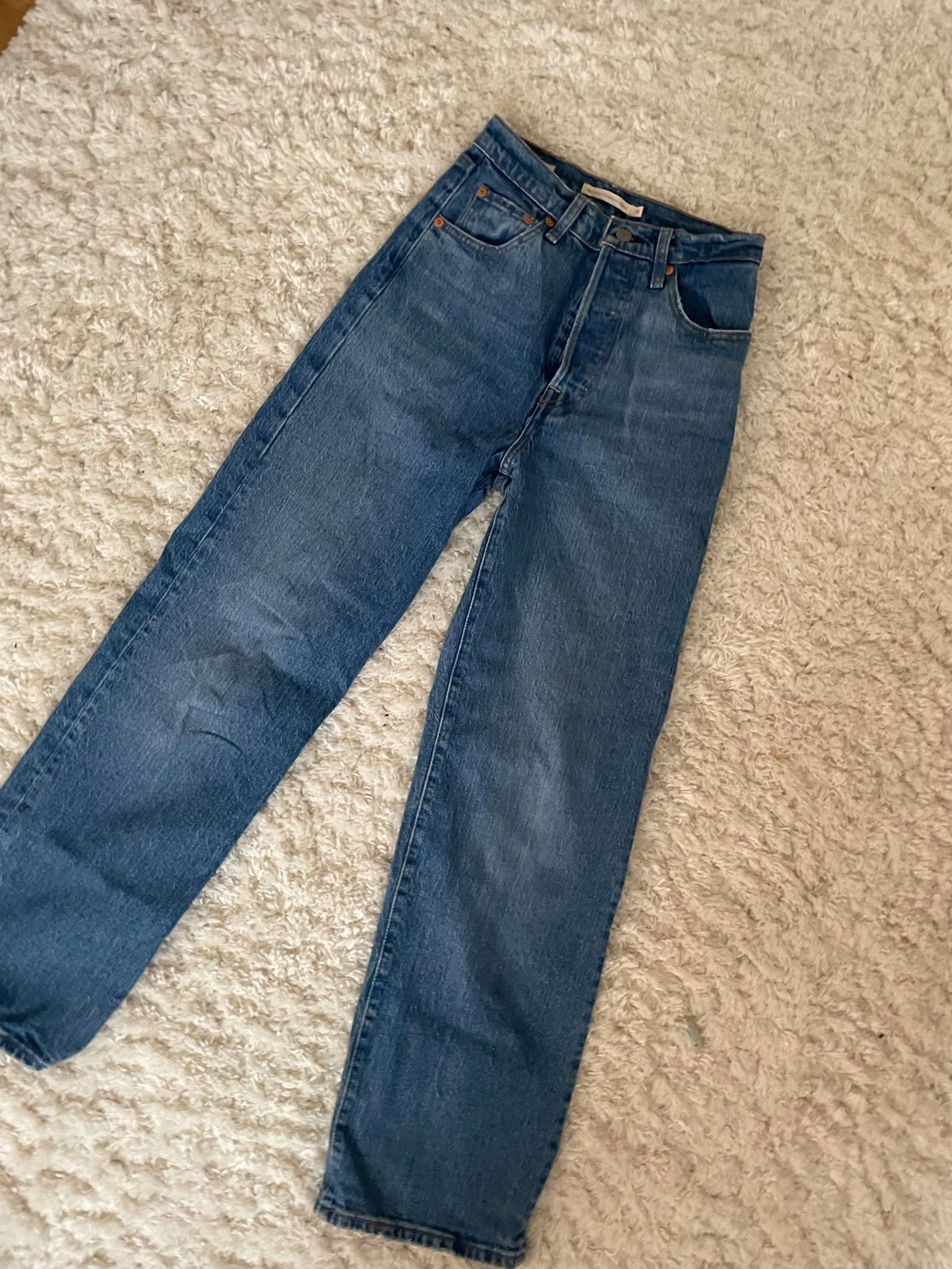 Levi's 501 blå jeans, straight fit - 4