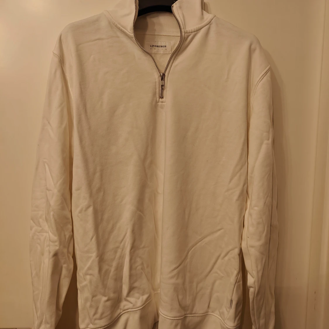 Vit half zip tröja från Lindbergh