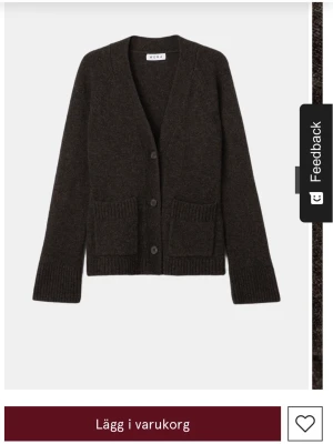 Mörkbrun kofta från Wera - Säljer helt ny tröja från Wera då den inte är min smak skriv för mer egna bilder