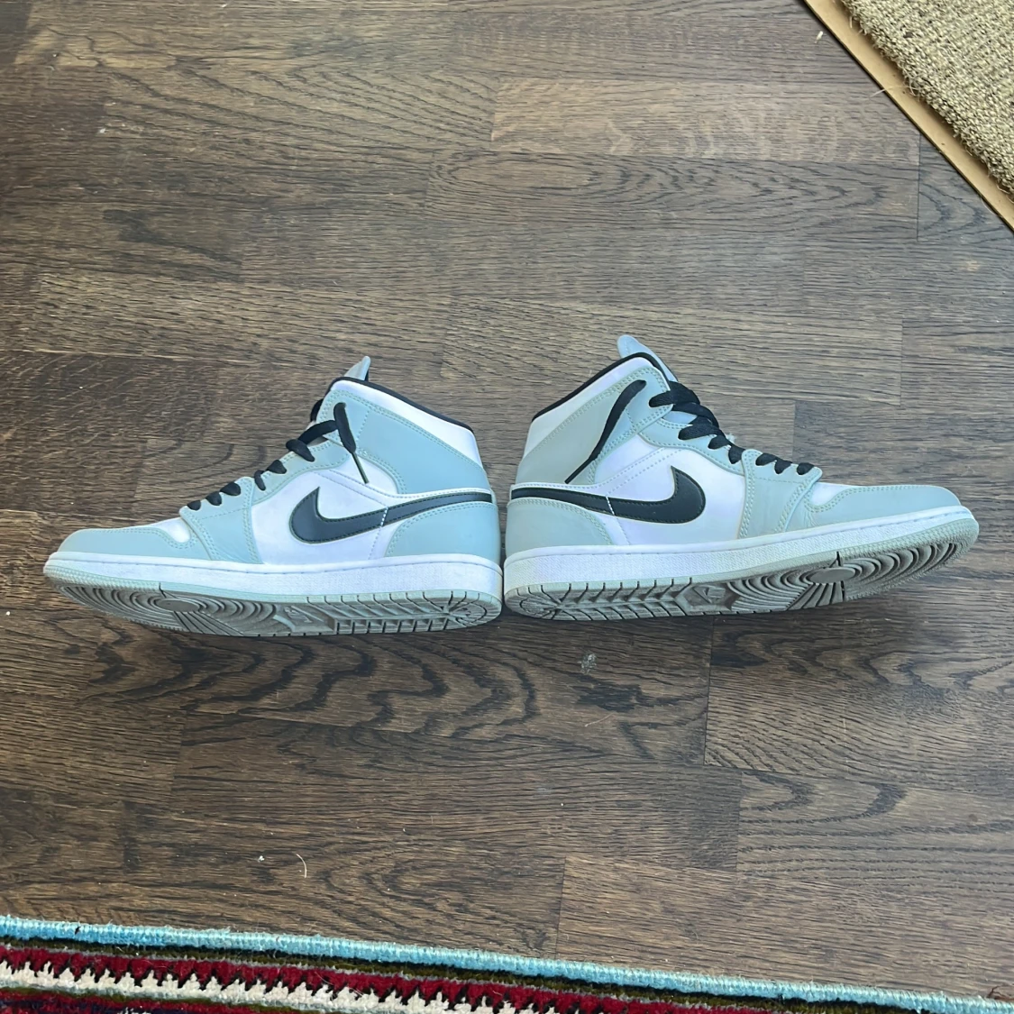 Nike Air Jordan 1 High vit/grå - 3