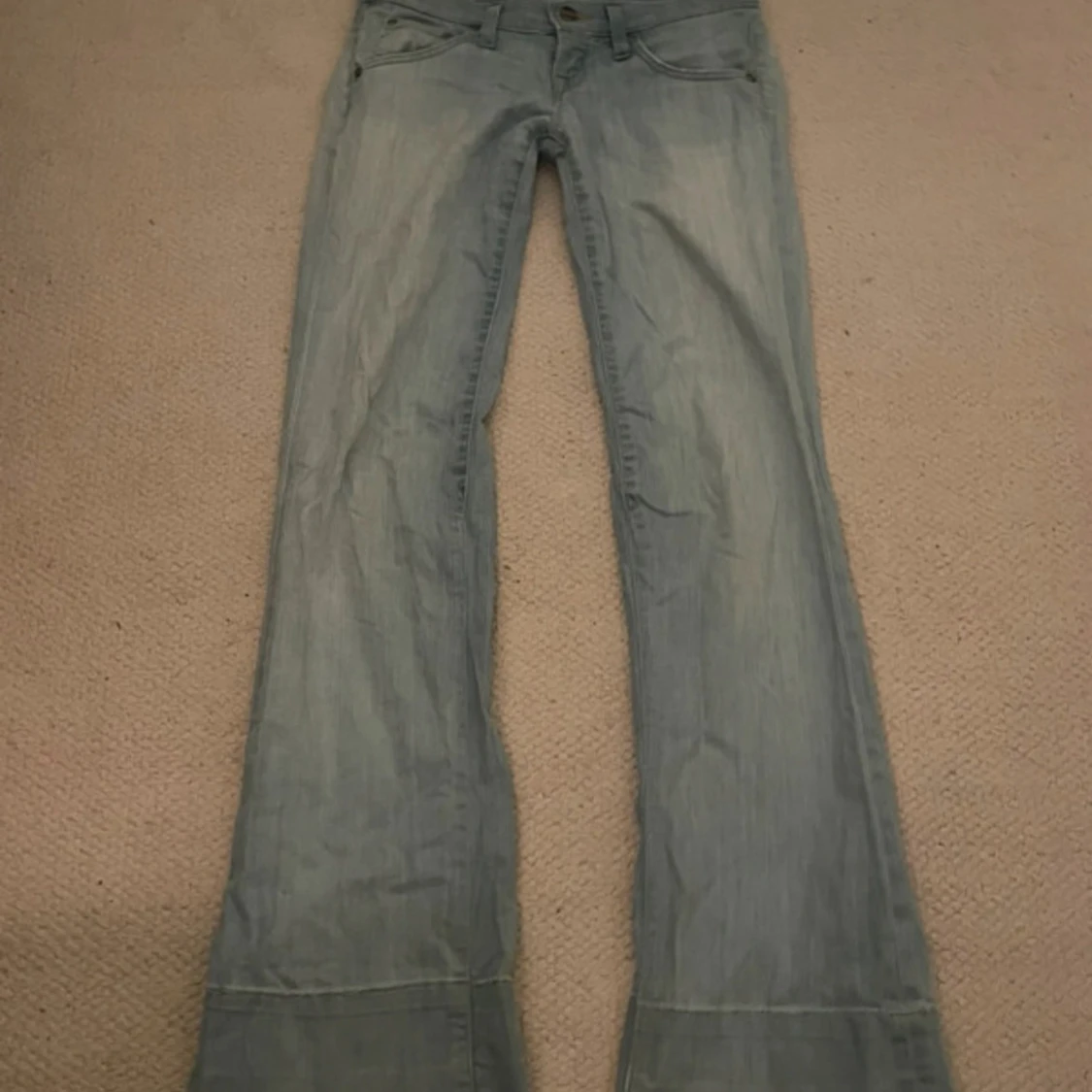 Ljusblå low Waist jeans  - 2