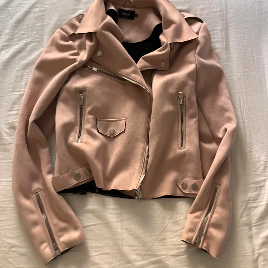 Ljusrosa mockajacka från ONLY, stl 38 - 2