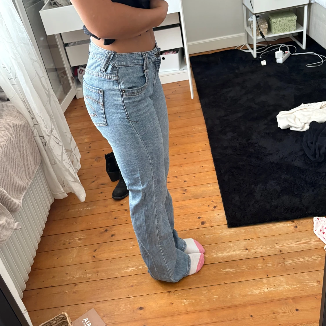 Ljusblå bootcut jeans från Zero Jeans - 2