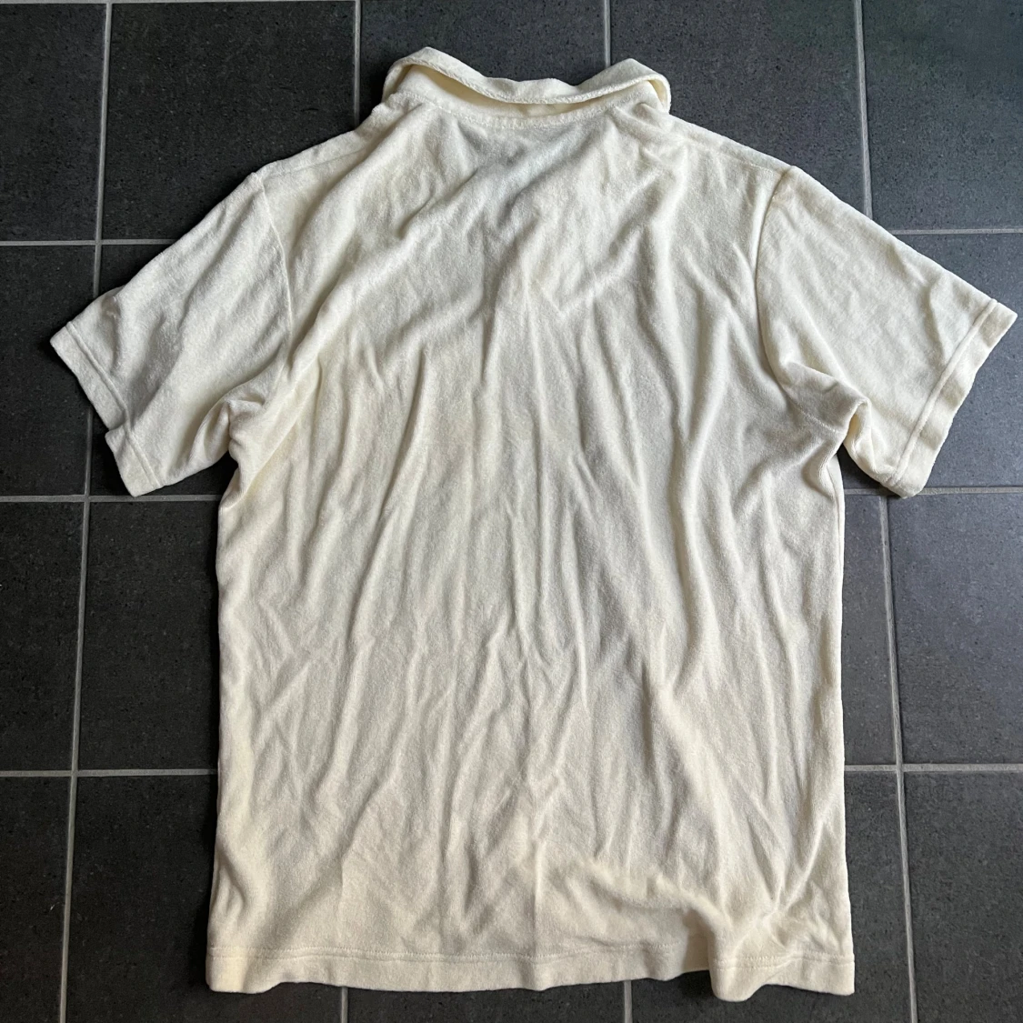 Krämfärgad frotté pike Arket - 3