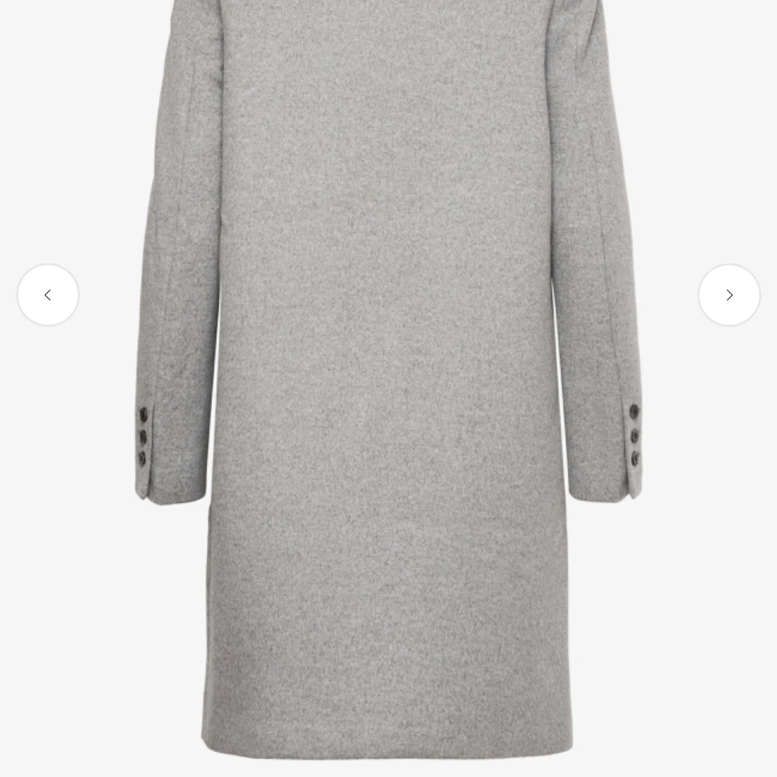 Ljusgrå ullkappa från Selected Femme - 1