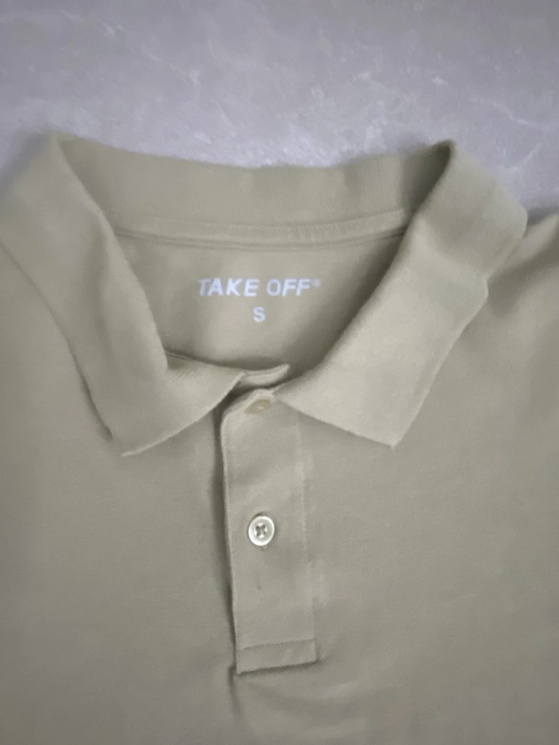 Beige pikétröja från Take Off - 1