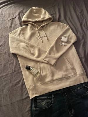 Hollister hoodie - Snygg beige hollister hoodie i fint skick. Storlek M. Priset kan diskuteras.