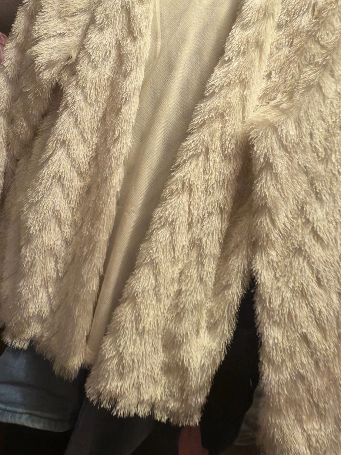 Beige teddyjacka från H&M Divided - 1