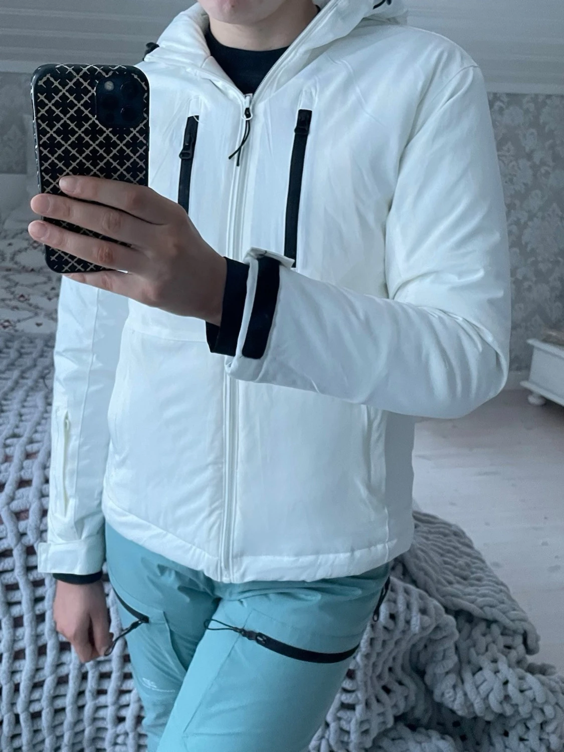 Vit skidjacka  - 5