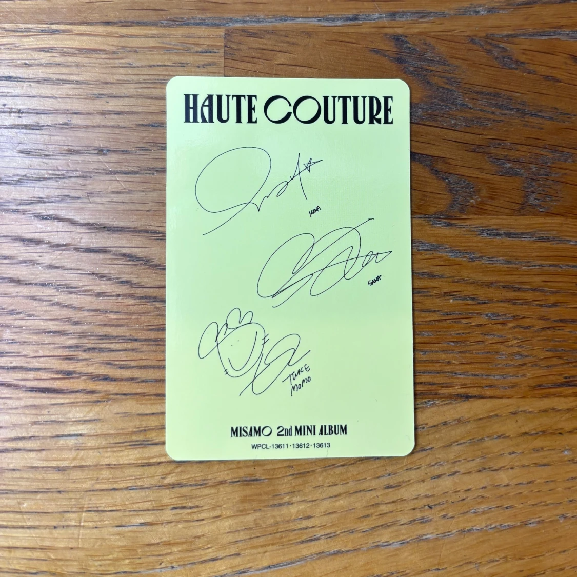Misamo photocard  - 1