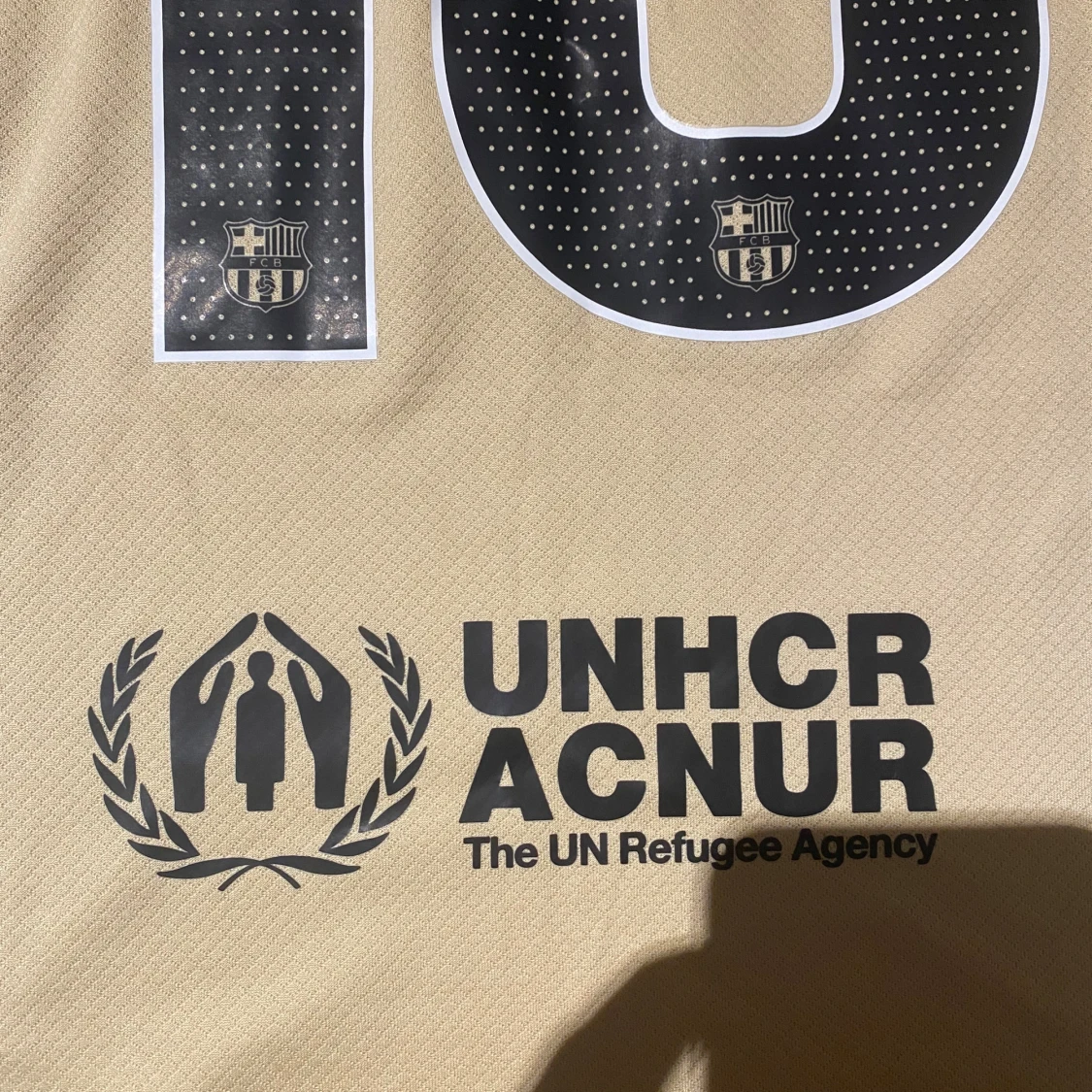 Beige FC Barcelona Lamine Yamal tröja - 2