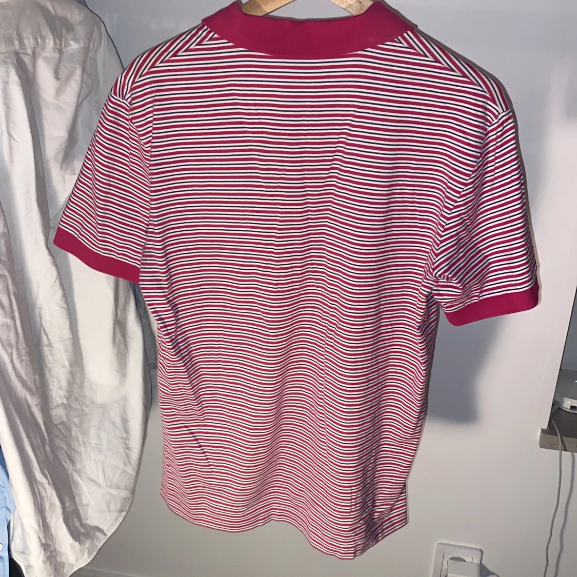 Randig pikétröja Polo Golf röd/vit - 1