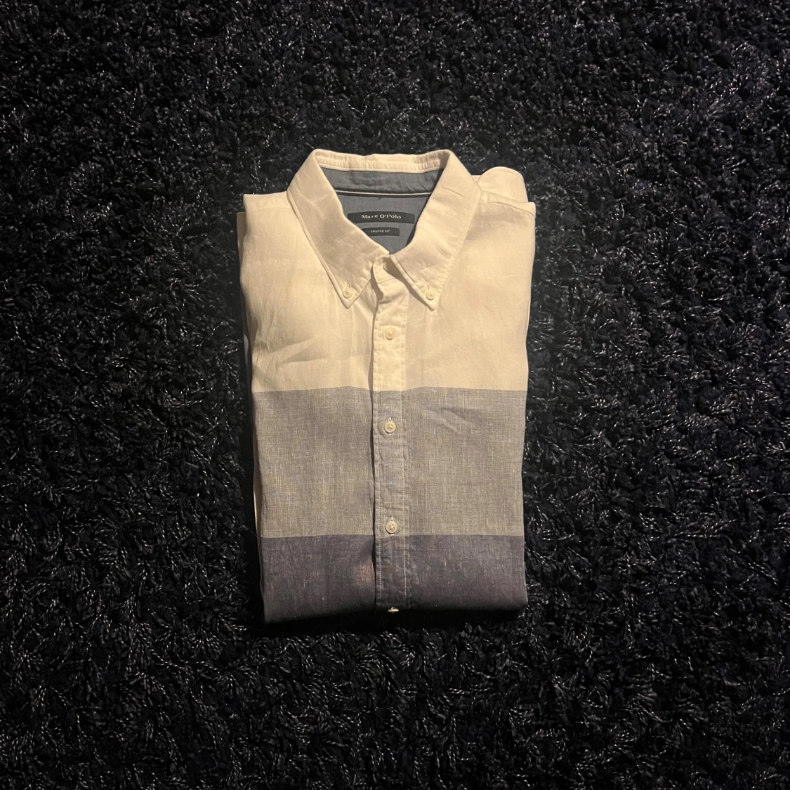 Vit och blå skjorta Marc O'Polo L