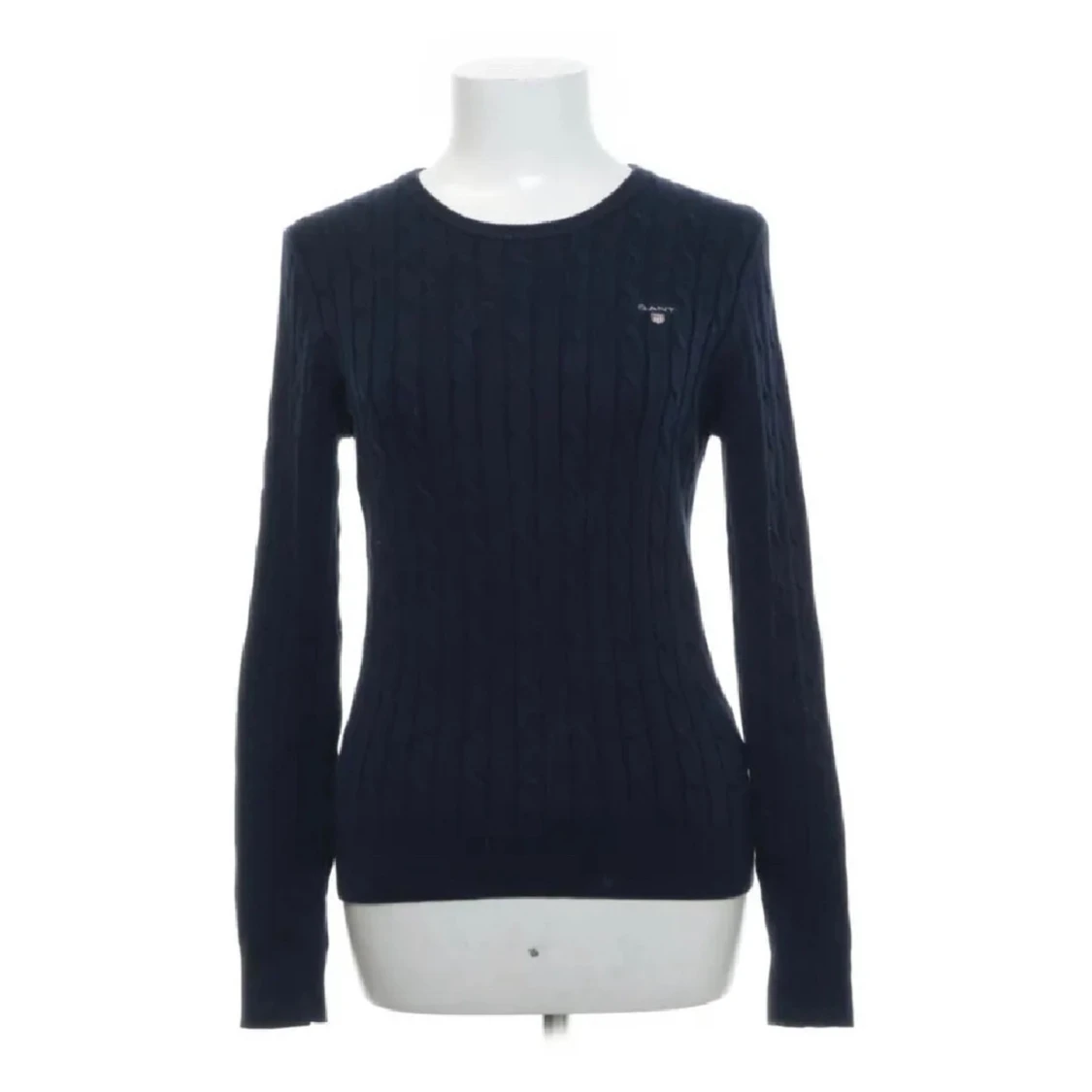 Marinblå stickad tröja GANT