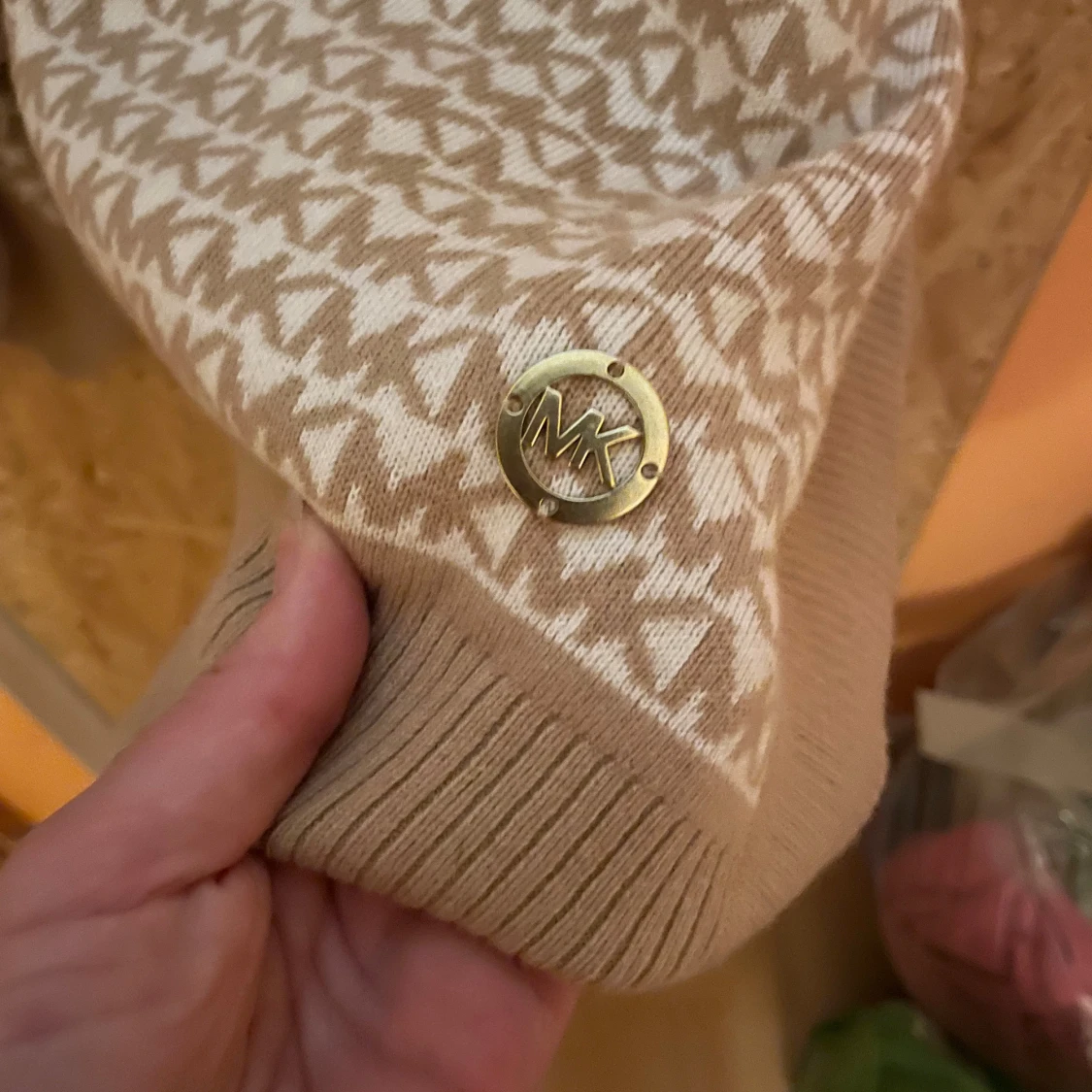 Beige poncho-tröja Michael Kors S/M - 3